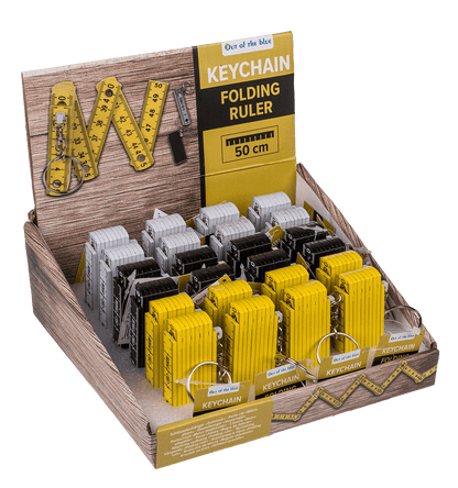 Keychain, Plastic Folding Ruler,