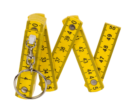 Keychain, Plastic Folding Ruler,