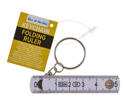 Keychain, Plastic Folding Ruler,