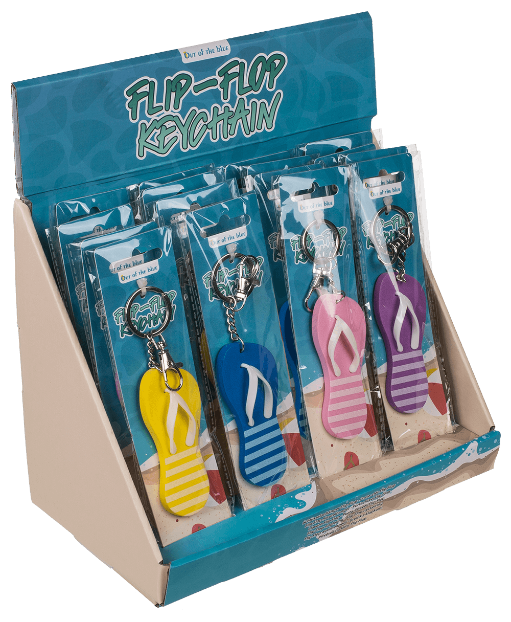 Metal key chain, Flip Flop,