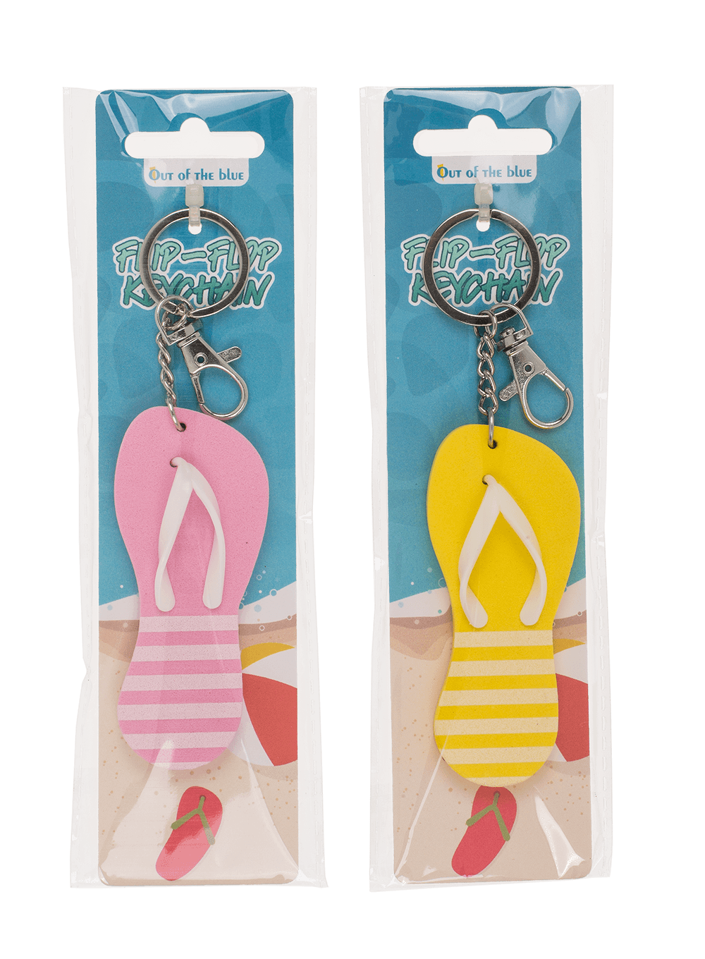 Metal key chain, Flip Flop,