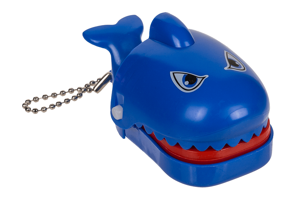 Metal keychain, Biting Shark,