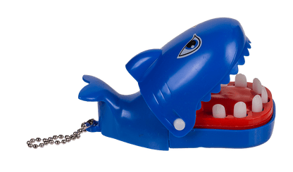 Metal keychain, Biting Shark,