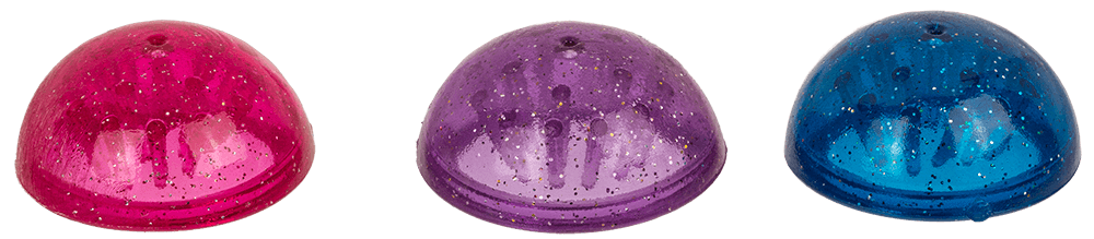 Super Popper, Jelly Dome, with glitter effect,