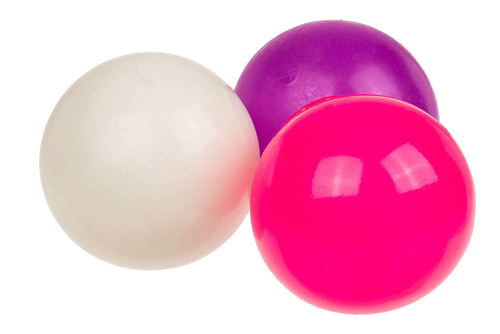 Throw & Glow Balls II, 3 pcs p. card, ca. 4 cm,