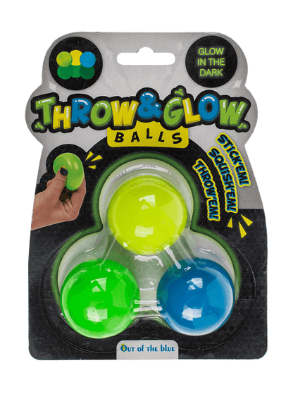 Throw & Glow Balls, 3 pcs p. card, ca. 4 cm,