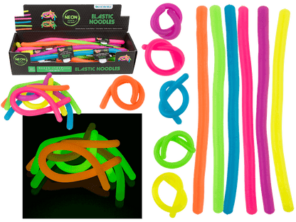 Elastic Noodles, Glow in the Dark, ca. 29 cm,