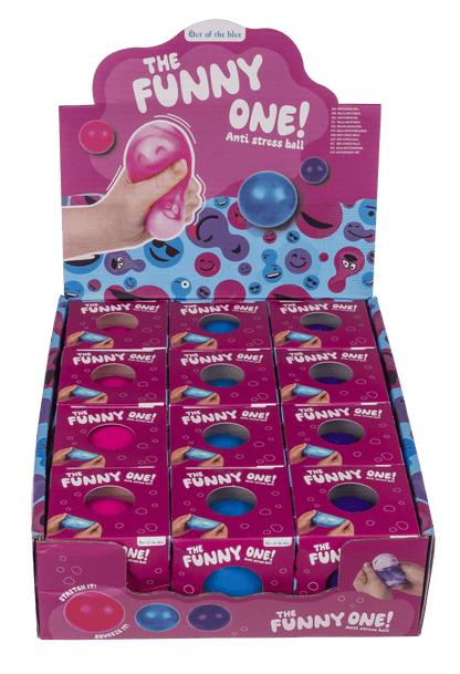 Squeeze Ball, Funny Faces, 6 cm,