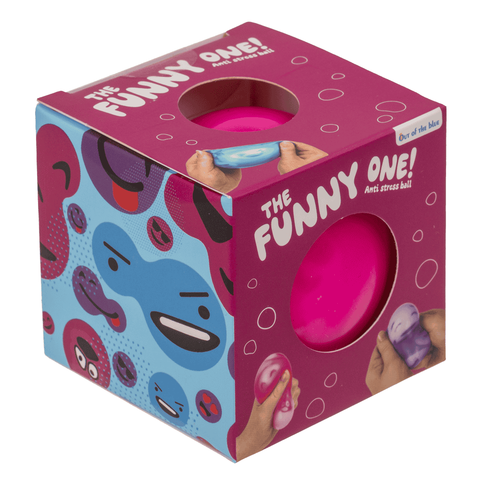 Squeeze Ball, Funny Faces, 6 cm,