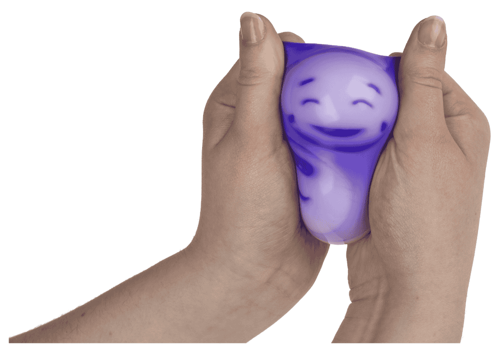 Squeeze Ball, Funny Faces, 6 cm,