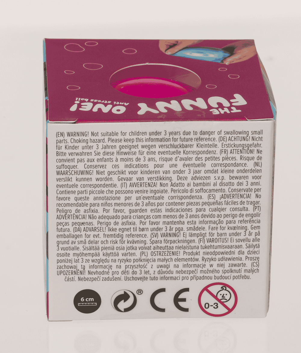 Squeeze Ball, Funny Faces, 6 cm,