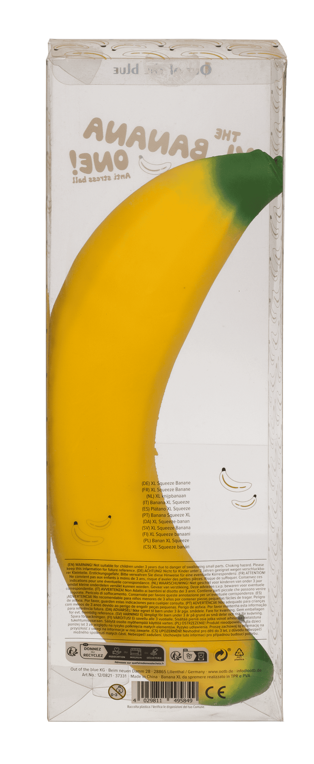 XL Squeeze Banana, 40 cm,