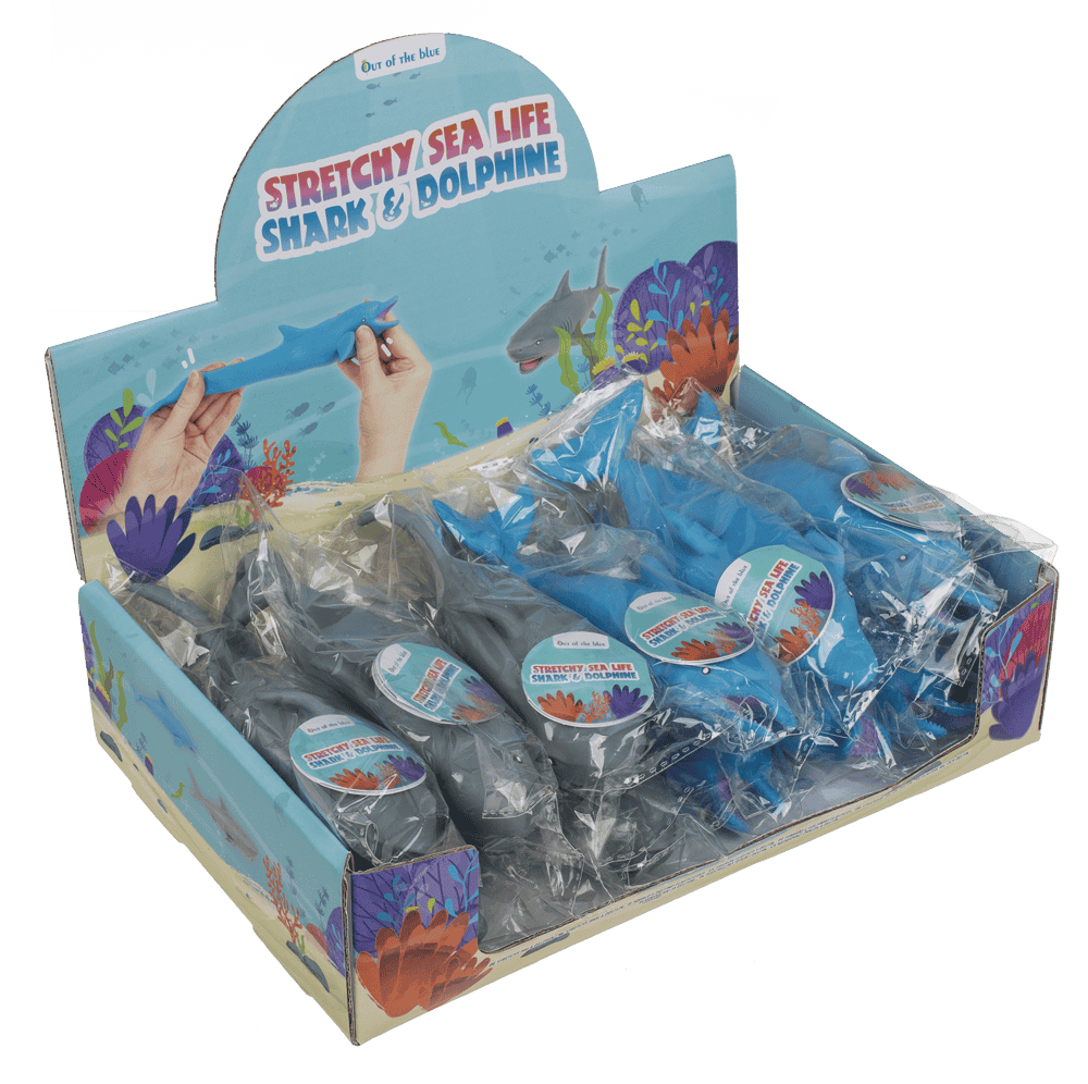 Stretch Shark & Dolphin, with sand filling,