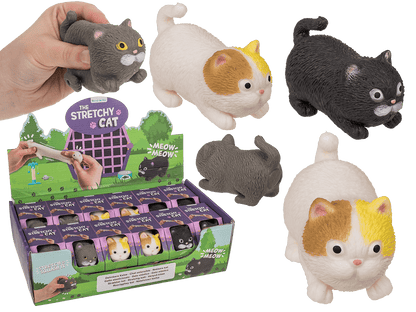 Stretch Cat, 9 cm, 3 ass.,