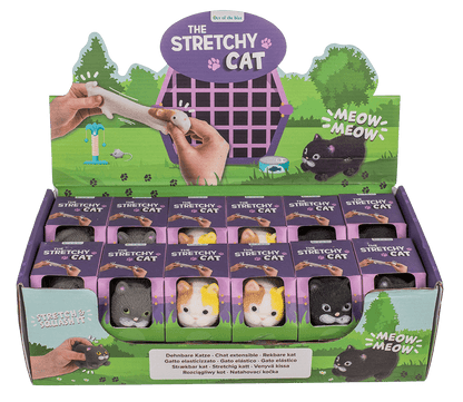 Stretch Cat, 9 cm, 3 ass.,