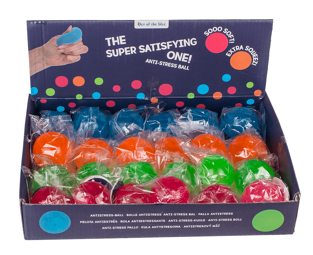 Mini ultra soft anti stress ball, Neon,