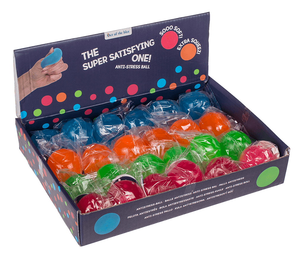 Mini ultra soft anti stress ball, Neon,