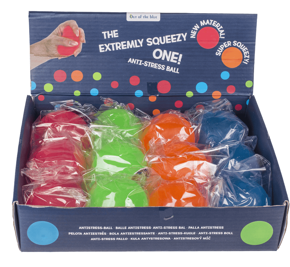 Ultra soft anti stress ball, Neon,