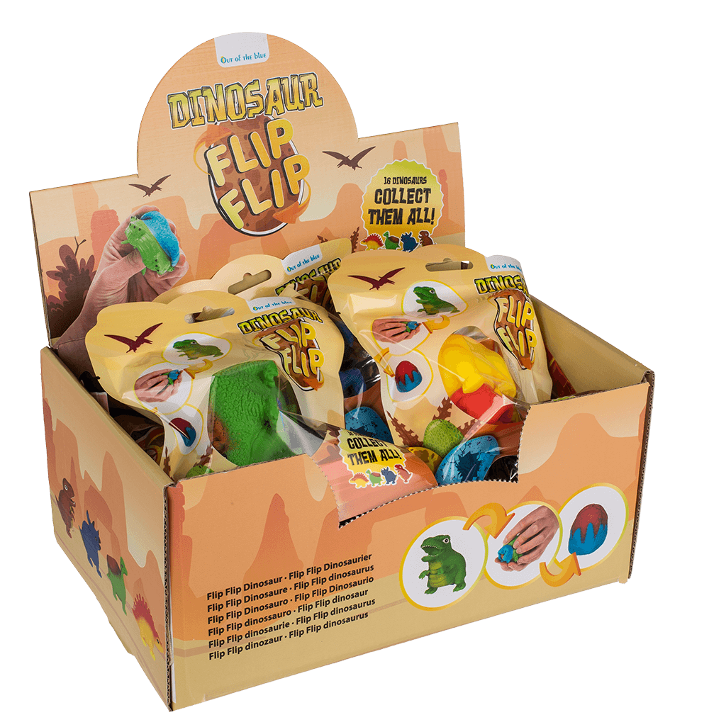 Flip Flip Dinosaurs, approx. 9 cm, each pc in