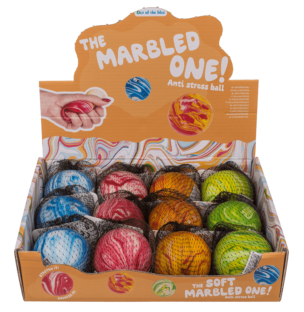 Anti stress ball, Marble, approx. 6 cm,