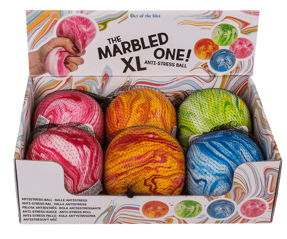 XL Anti stress ball, Marble, approx. 10 cm,