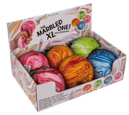 XL Anti stress ball, Marble, approx. 10 cm,