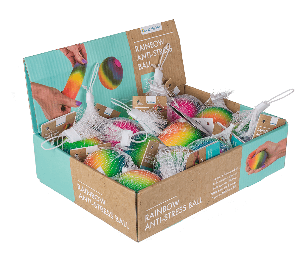 Squeeze anti stress ball, Rainbow,