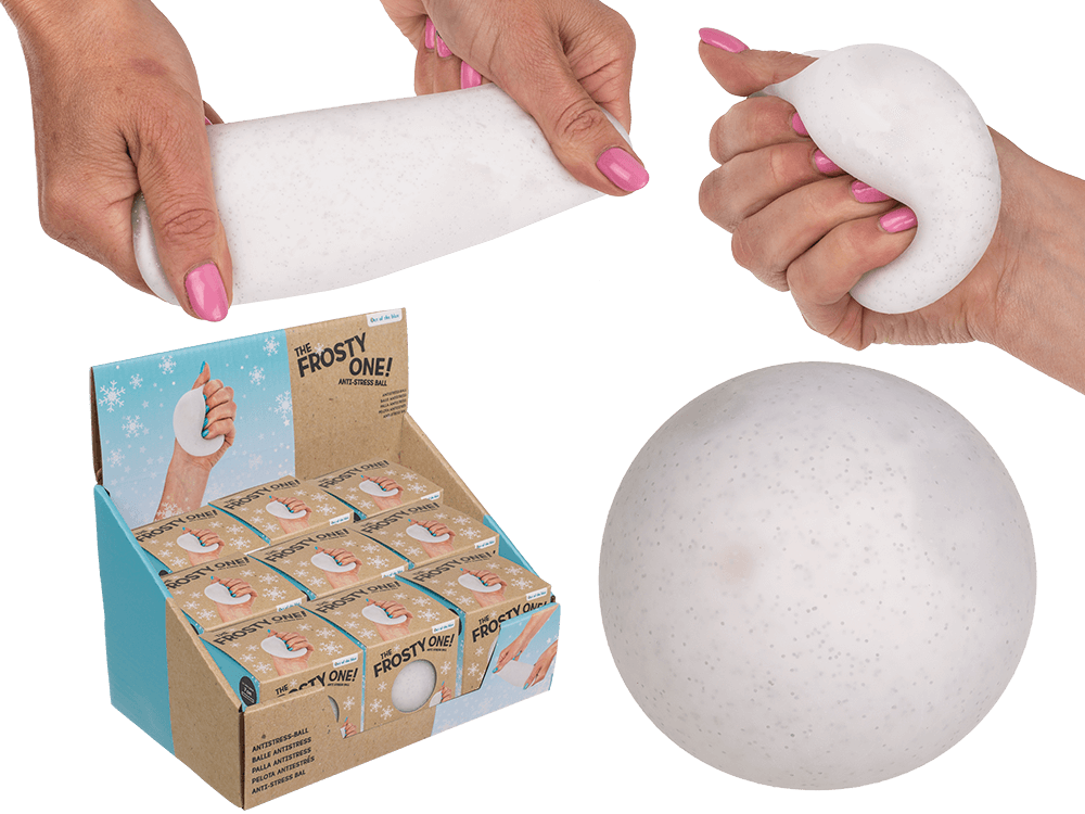 Squeeze anti stress ball, Snowball,