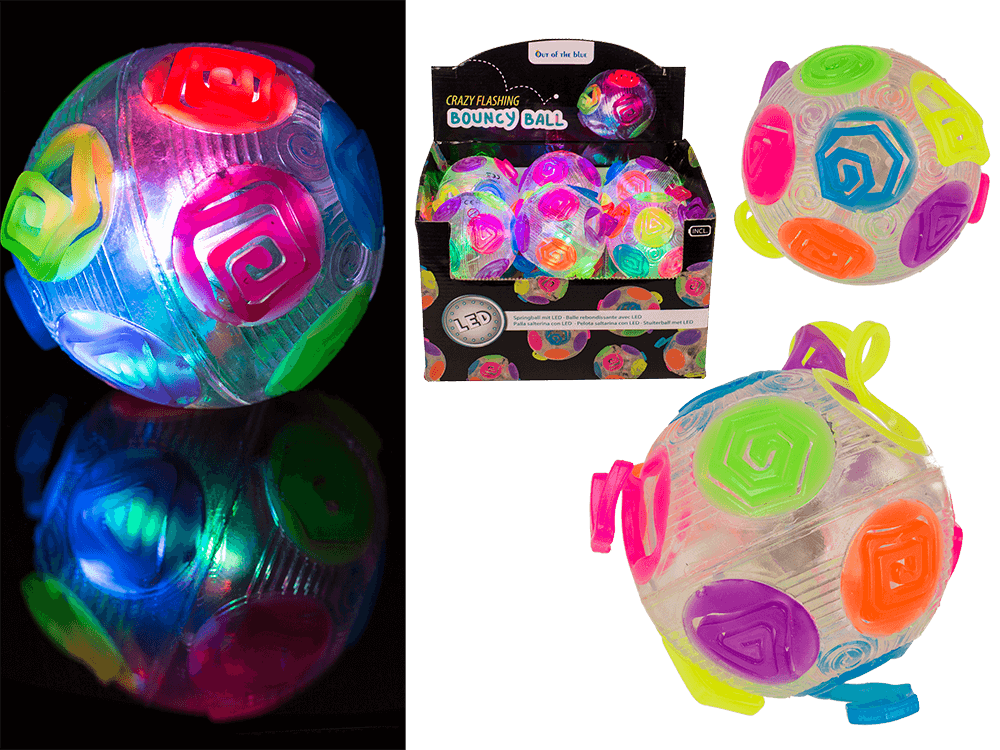 Bouncing ball, Crazy Flashing, Rainbow,
