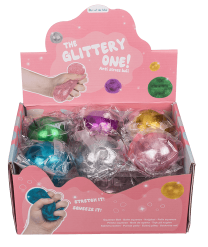 Squeeze glitter water ball,
