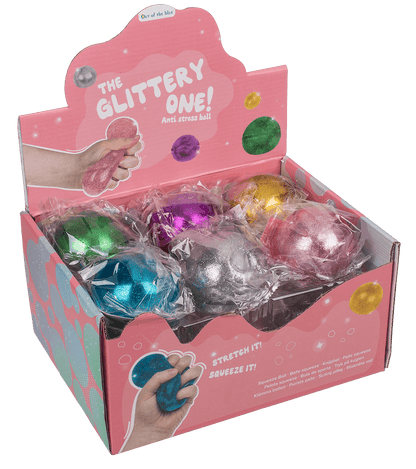 Squeeze glitter water ball,
