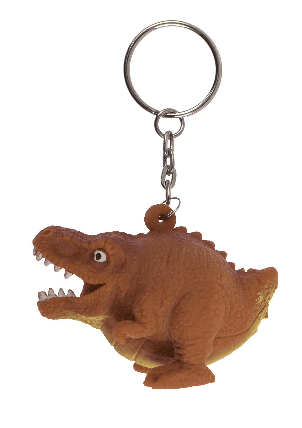 Metal keychain, Squeeze dinosaur,