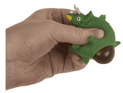 Metal keychain, Squeeze dinosaur,