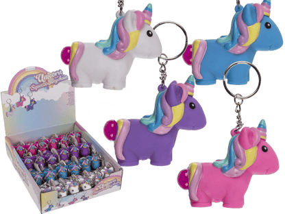 Metal key chain, Squeeze Unicorn I,