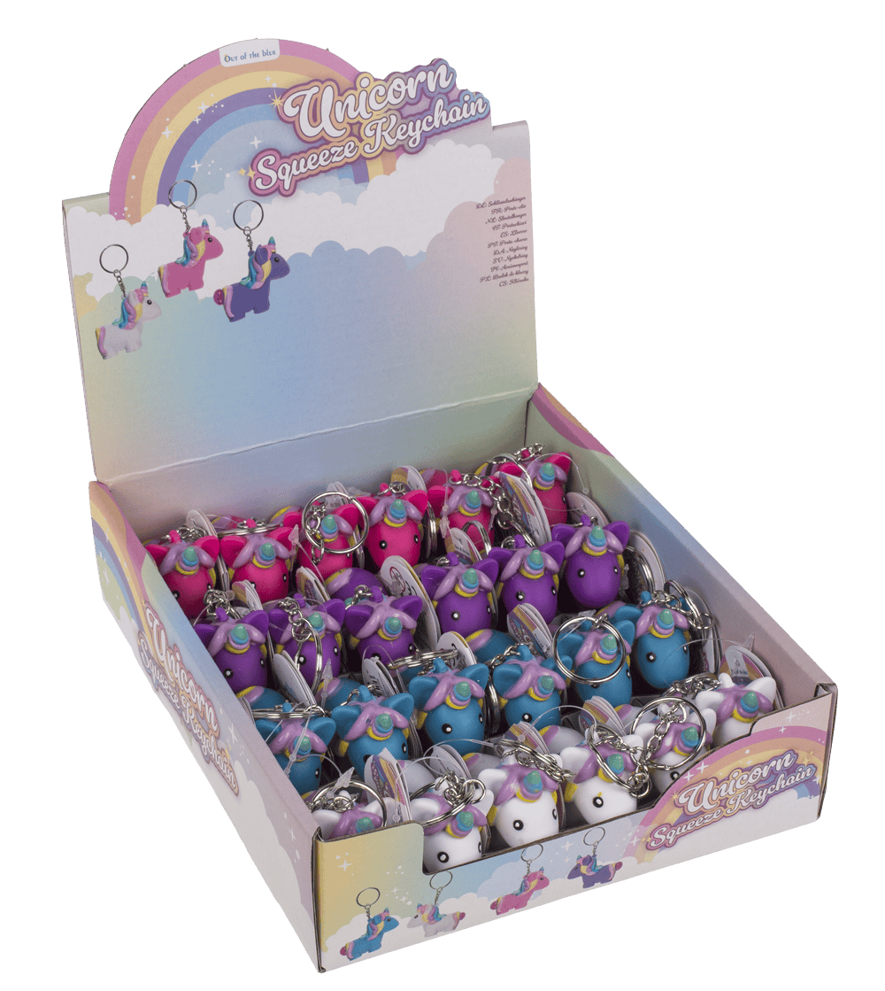 Metal key chain, Squeeze Unicorn I,
