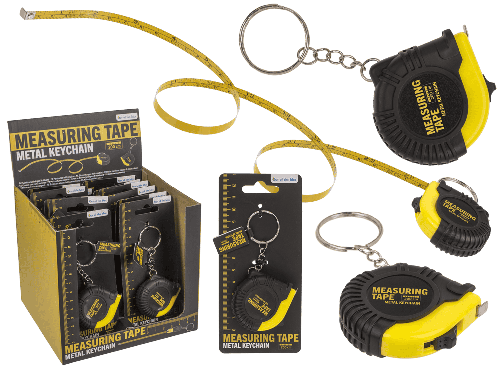 Metal keychain, Measuring Tape,