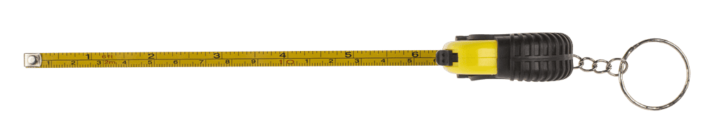 Metal keychain, Measuring Tape,