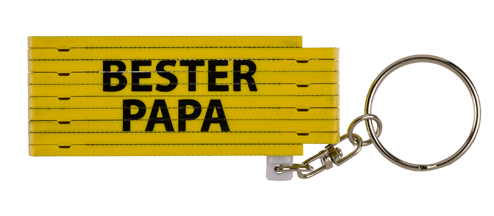 Keychain, Plastic Folding Ruler with wording,