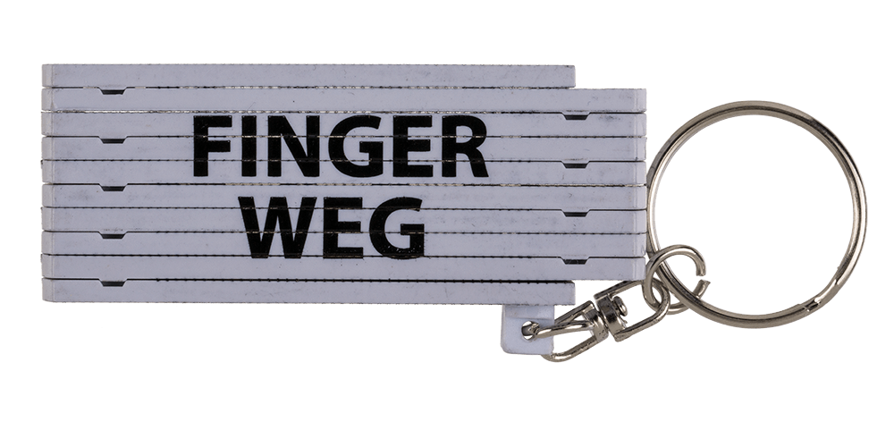 Keychain, Plastic Folding Ruler with wording,