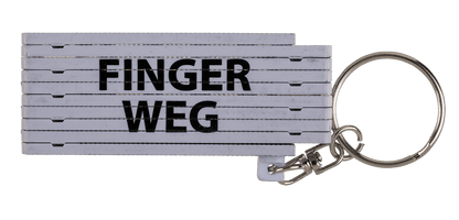 Keychain, Plastic Folding Ruler with wording,
