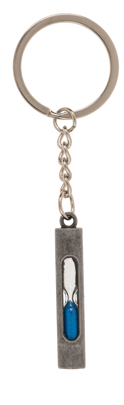 Metal keychain, Fidget Sandglass,