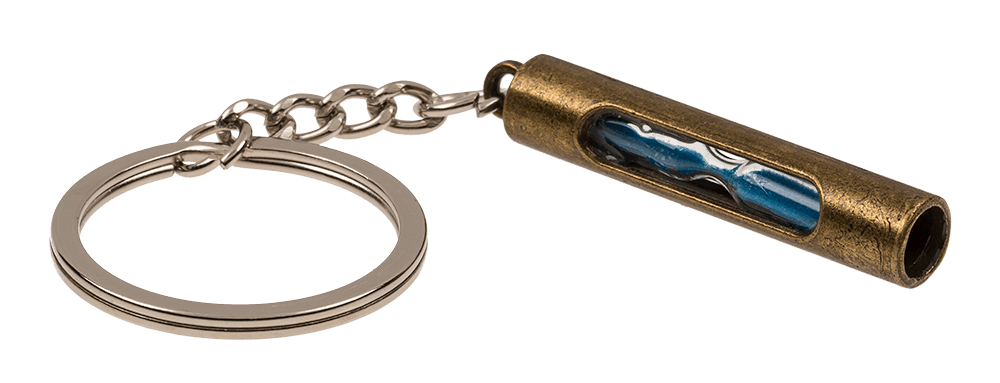 Metal keychain, Fidget Sandglass,