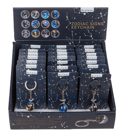 Metal keychain, Zodiac Signs,