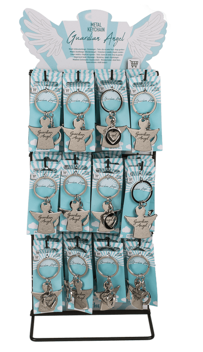 Metal key chain with trolley coin,