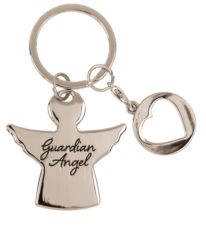 Metal key chain with trolley coin,