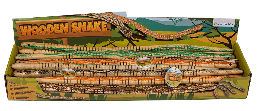 Wooden snake, ca. 50 cm