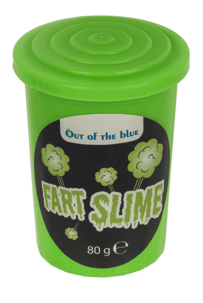 Noisy slime in plastic tin,