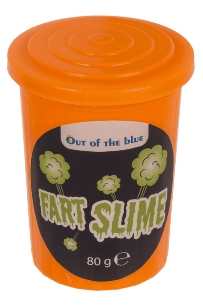 Noisy slime in plastic tin,