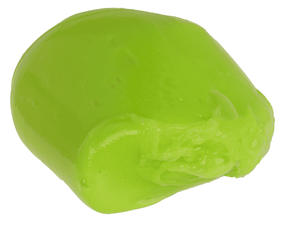 Noisy slime in plastic tin,