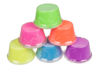 Bouncing putty in plastic tin,
